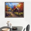 Autumn Series Oil Painting Styles Beautiful Cottage Diamond Painting Kits Af9609