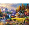 Autumn Series Oil Painting Styles Beautiful Cottage Diamond Painting Kits Af9615