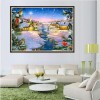 New Winter Landscape Cottage 5d Diy Cross Stitch Diamond Painting Kits UK QB7148