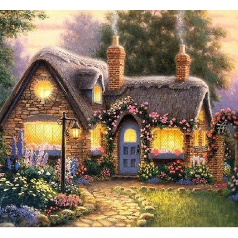 2019 New Dream Cartoon Cottage 5d Diy Diamond Painting Kits UK VM8387