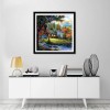 Oil Painting Series Dream Colorful Cottage Diamond Painting Kits UK AF9617