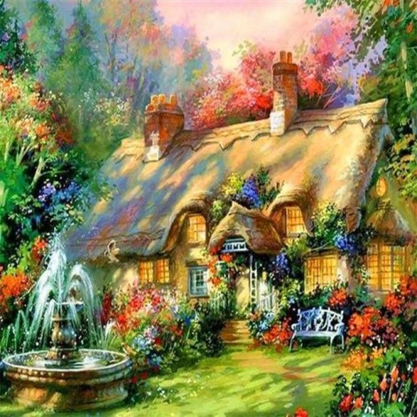 2019 New Hot Sale Cottage 5d Diy Diamond Painting Kits UK VM09123
