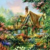 2019 Oil Painting Style Cottage Villa 5d Diy Diamond Painting Kits UK VM9121