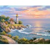 2019 New Hot Sale Wall Decor Landscape Lighthouses 5d Diy Diamond Painting Kits UK VM4094
