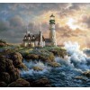 2019 Oil Painting Style Lighthouse Diy 5D Mosaic Diamond Painting Kits UK VM5023