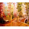 2019 New Hot Sale Forest Bridge Landscape 5d Diy Diamond Painting Kits UK VM8140