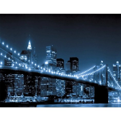 2019 New Wall Decor City Bridge 5d Diy Diamond Painting Cross Stitch Kits City UK VM3664
