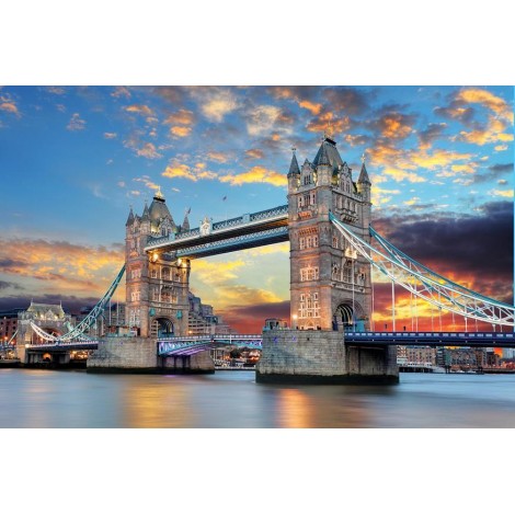 London Thames Bridge 5D DIY Embroidery Cross Stitch Diamond Painting Kits UK NA0762