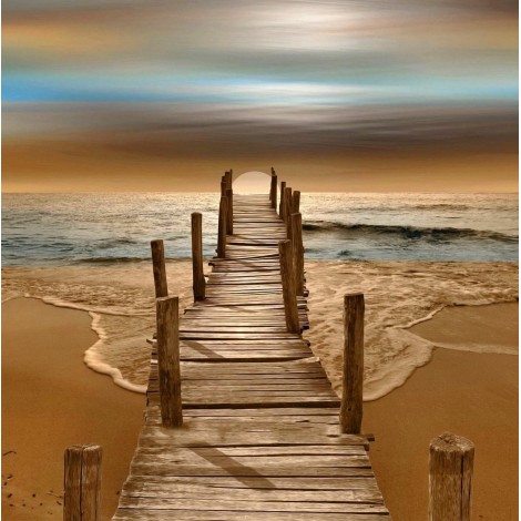 2019 Landscape Bridge 5D DIY Embroidery Cross Stitch Diamond Painting Kits UK NA0764