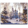 Winter Full Drill Snow Castle 5D Diy Cross Stitch Diamond Painting Kits UK NA0021