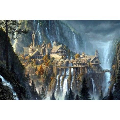 Full Square Drill Dream Castle 5D Diy Embroidery Cross Stitch Diamond Painting Kits UK NA0019