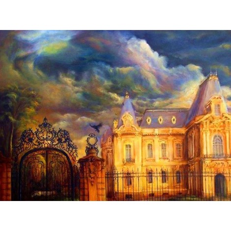 Full Drill Dream Castle 5D Diy Oil Painting Style Diamond Painting Kits UK NA0034