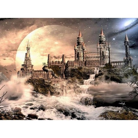 Full Drill Special Castle 5D Diy Embroidery Stitch Diamond Painting Kits UK NA0037