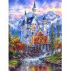 Oil Painting Style Full Square Drill Castle 5D Diy Diamond Painting Kits UK NA0030