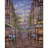 2019 Oil Painting Style Landscape Street Eiffel Tower 5d Diy Diamond Painting Kits UK VM59466