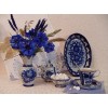 Blue And White Porcelain Tableware 5D DIY Cross Stitch Diamond Painting Kits UK NB0126