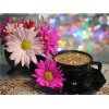 Coffee Cup And Flower Picture Diy 5d Diy Crystal Painting Kits UK VM3016