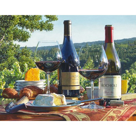 New Arrival Hot Sale Full Square Drill Wine Diamond Painting Cross Stitch Kits UK VM9994