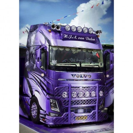 Dream Truck 5D DIY Embroidery Cross Stitch Diamond Painting Kits UK NB0026
