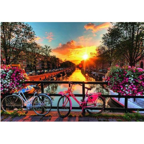 Warm Series The Charming Town Sunset Diamond Painting Kits Af9718