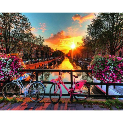 Cheap Bicycle 5D DIY Embroidery Cross Stitch Diamond Painting Kits UK NB0051