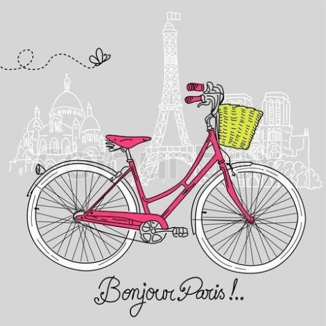 Cartoon Full Drill Bicycle 5D DIY Embroidery Cross Stitch Diamond Painting Kits UK NB0054