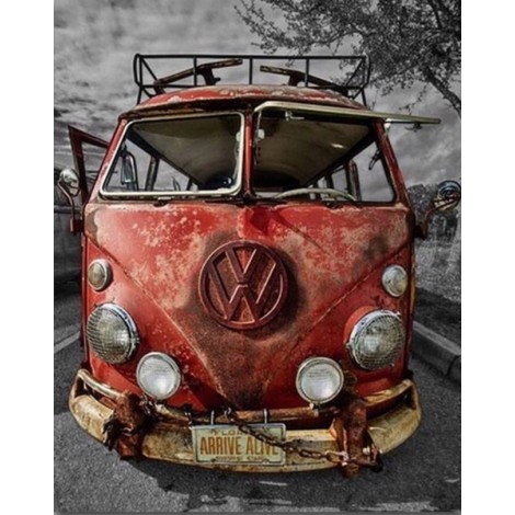 2019 New Hot Sale UK Best Kids Gift Bus Diy 5d Rhinestone Art VM2033