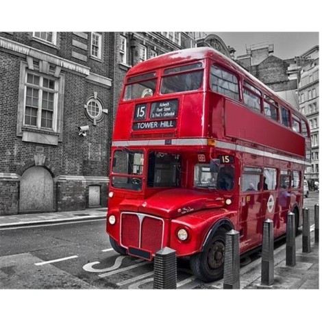DIY Diamond Painting London Vintage Bus Embroidery VM90840