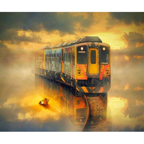 2019 Hot Sale Popular Train Pattern 5d Diamond Painting Kits UK VM8031