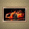 Cool Orange burn effect  Cars Diamond Painting Kits AF9410