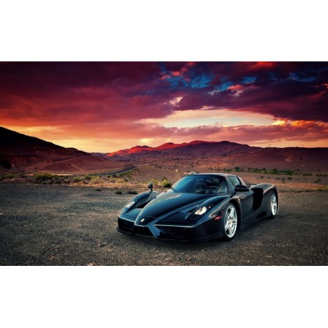 Black Sports Cars Embroidery Cross Stitch 5D DIY Diamond Painting Kits UK VM90562