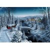 Winter Christmas Tree Village 5D Diy Diamond Painting Kits UK NW91049