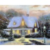 Winter Christmas Tree Village 5D Diy Diamond Painting Kits UK NW91050
