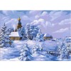 2019 Wall Decor Snowy Village In Winter 5d Diy Diamond Painting Kits UK VM7630