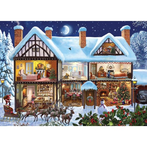 Christmas Village In Winter 5D Diy Diamond Painting Kits UK NW91006