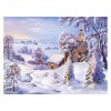 Best Winter Landscape Village 5d Diy Cross Stitch Diamond Painting Kits UK QB7151