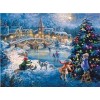 Winter Christmas Tree Village 5D Diy Embroidery Diamond Painting Kits UK NA0237
