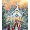 Christmas Tree Village In Winter 5D Diy Diamond Painting Kits UK NW91104