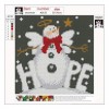 New Arrival Cartoon Winter Snowman 5d Diy Cross Stitch Diamond Painting Kits UK QB7142