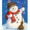 Cheap Cute Snowman In Winter 5d Diamond Cross Stitch Pattern UK VM1830