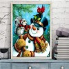 2019 Cartoon Cute Winter Christmas Snowman 5d Diy Crystal Diamond Painting UK VM1170