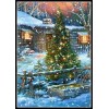 Oil Painting Style Christmas Tree 5d Diy Cross Stitch Diamond Painting Kits UK NA0403