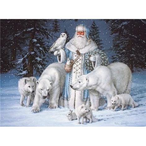 Hot Sale Style Full Drill Santa Claus 5d Diy Diamond Painting Kits UK NA20363
