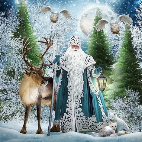 2019 Special Style Full Drill Santa Claus 5d Diy Diamond Painting Kits UK NA0360
