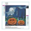 Cartoon Halloween Pumpkin Cemetery Pattern 5d Diy Diamond Painting Kits UK QB8146