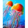 Cheap Oil Painting Styles Jellyfish Picture Diamond Painting Kits UK QB8029
