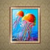Cheap Oil Painting Styles Jellyfish Picture Diamond Painting Kits UK QB8029