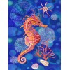 Cartoon Seahorse 5D Diy Embroidery Cross Stitch Diamond Painting Kits UK NA0359
