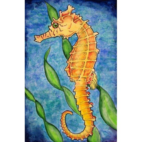 Cartoon Seahorse 5D Diy Embroidery Cross Stitch Diamond Painting Kits UK NA00367