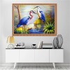 Watercolor Special Red Crowned Crane Diy Diamond Painting Kits UK QB6204